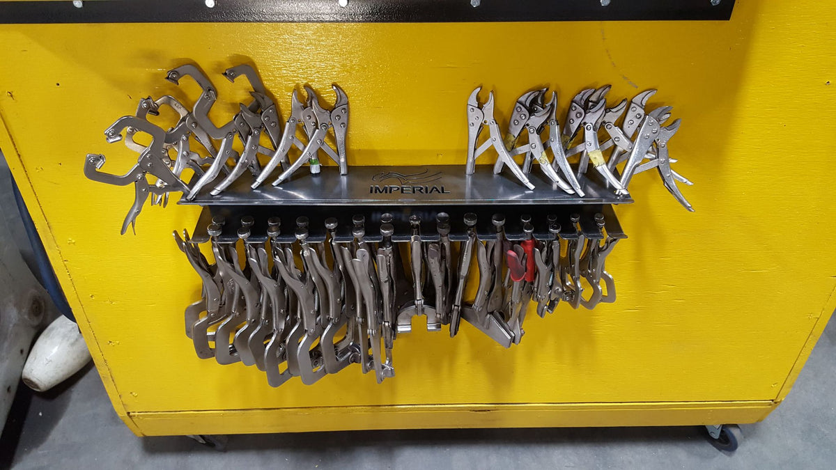 Wall Mount Vise Grip Holder Storage Rack - Holds 6SP And 11R Models
