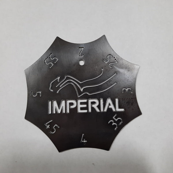 Imperial wheeling machines radius gauge english wheel fabrication tools metal shaping