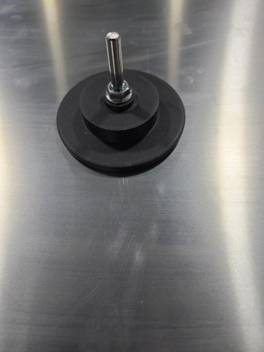Scuff Grinder Scuff pad die grinder arbor – Imperial Wheeling Machines