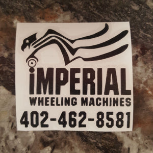 3 Inch Black Imperial Logo Sticker