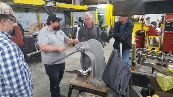 metal shaping class english wheel fabrication tools